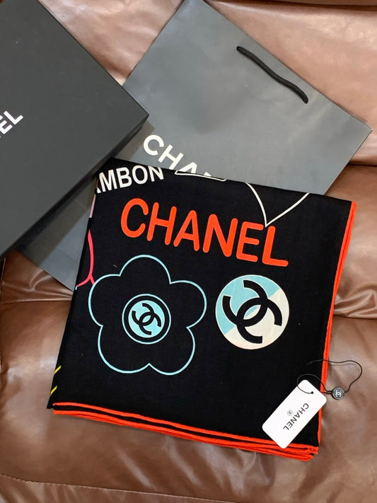 ШАРФ CHANEL 25S 135 СМ З КАШЕМІРУ ТА ШОВКУ 943654