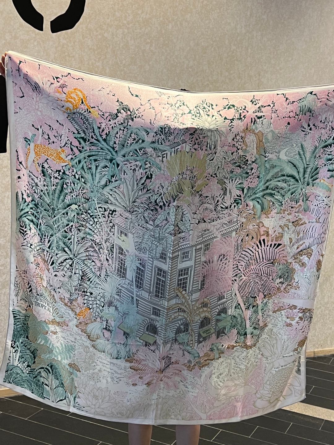 HERMES 25S SCARF 140 IN SILK CASHMERE 987478