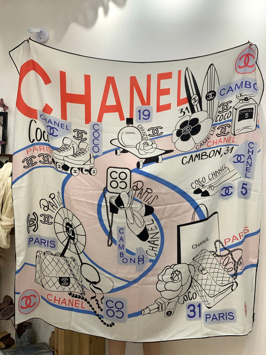 ШАРФ CHANEL 25S 135 З КАШМІРУ 991652