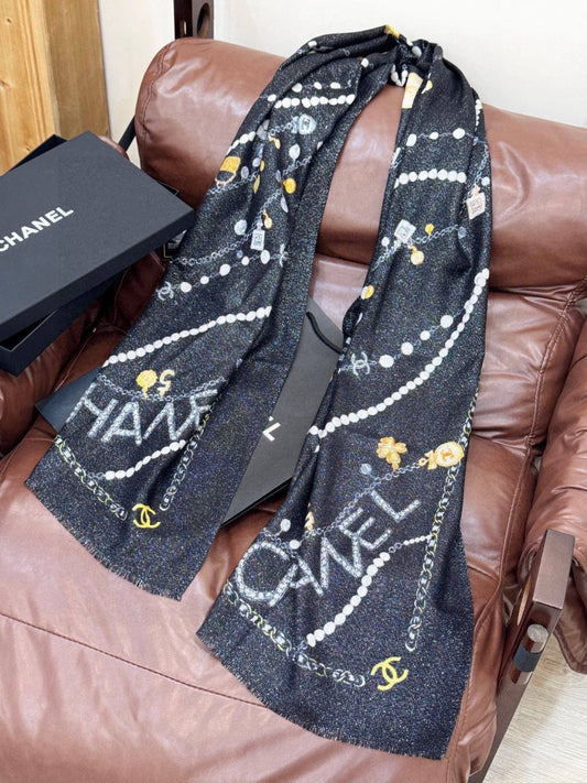 ШАРФ CHANEL 25S 200 З КАШМІРУ 991713