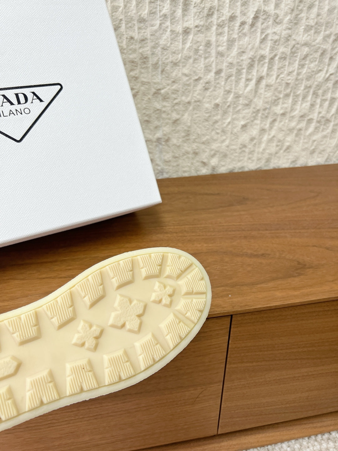 PRADA 25S PLATFORM FUR-LINED MULES IN BLACK SUEDE - 35