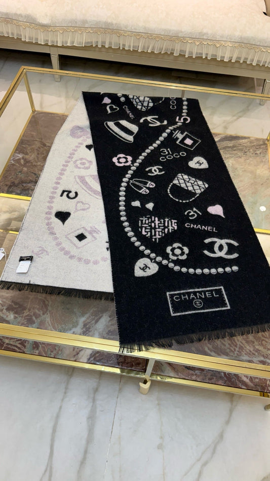 ШАРФ CHANEL 25S 200 З КАШМІРУ 991992