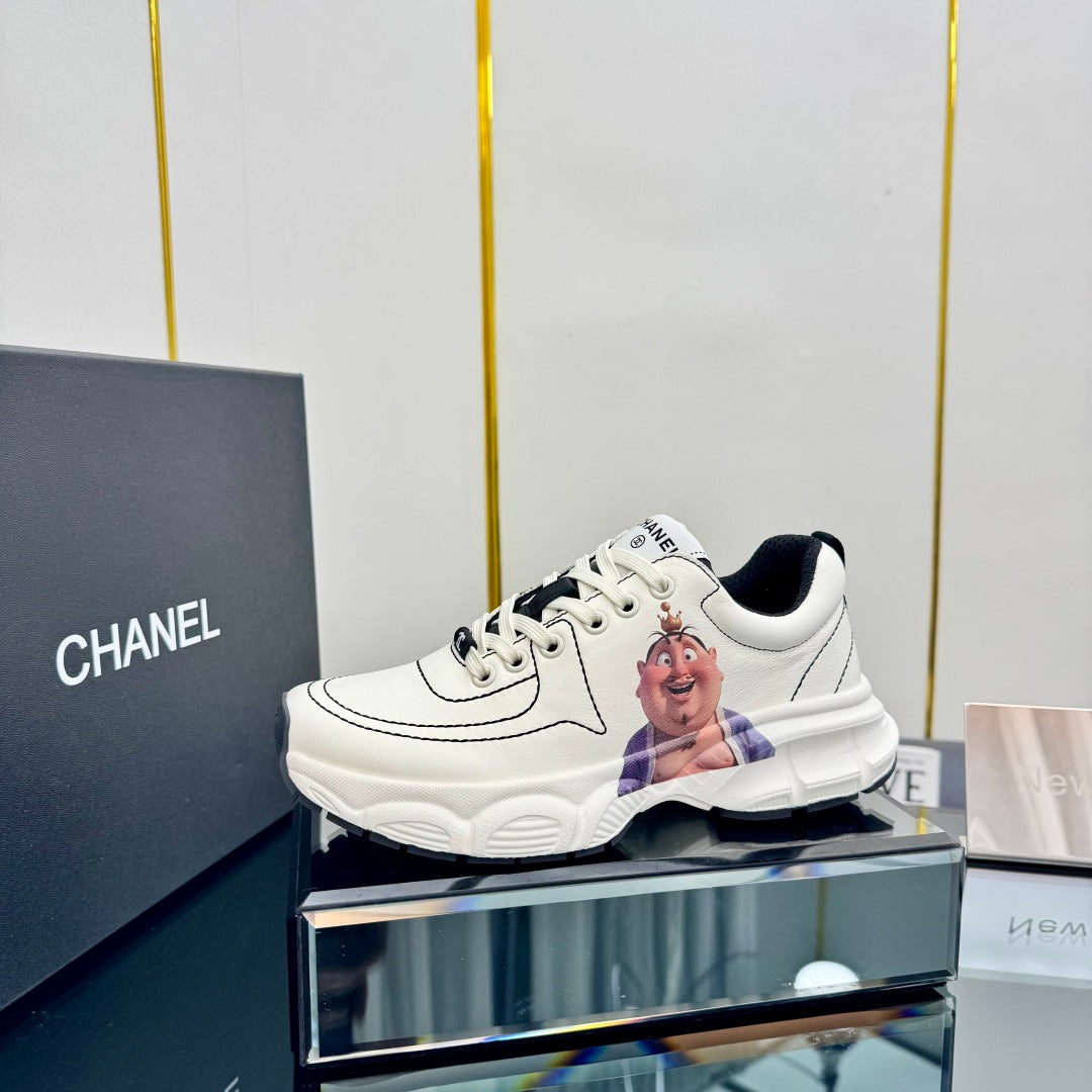 TRAINERS SNEAKER IN WHITE CALFSKIN WITH STICKER 238628 - 35