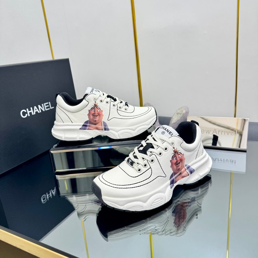 TRAINERS SNEAKER IN WHITE CALFSKIN WITH STICKER 238628 - 35