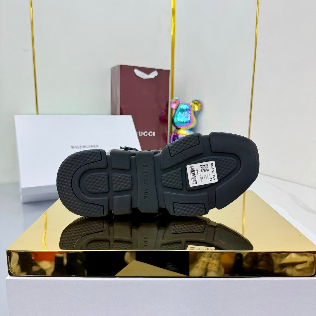 BALENCIAGA 25S SPEED 2.0 LACE-UP SNEAKERS IN BLACK KNITTED STYLE 3 - 35
