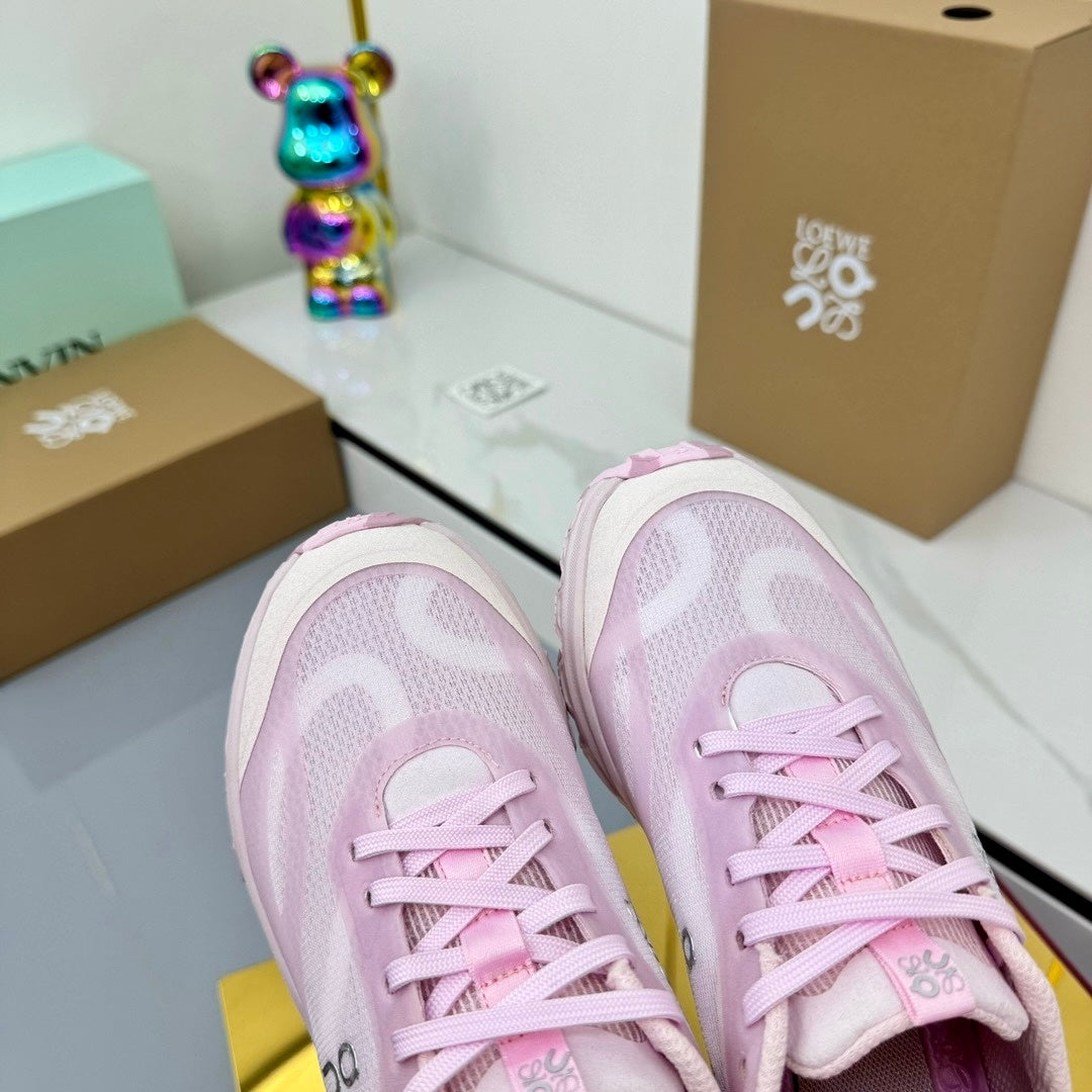 Кросівки LOEWE 26S RUNNING SNEAKERS З СІТКИ СВІТЛО-РОЖЕВОГО КОЛЬОРУ