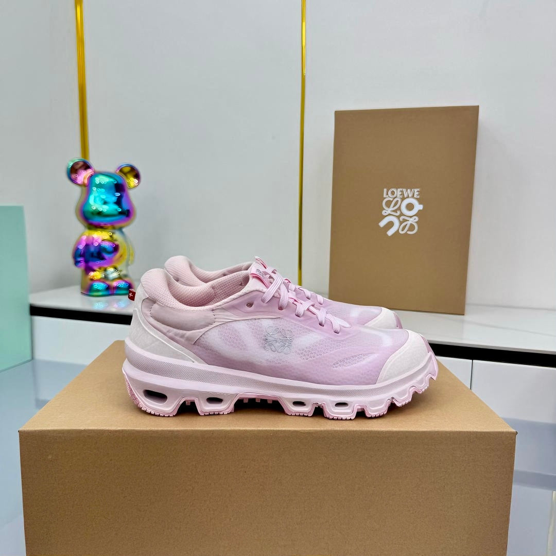 Кросівки LOEWE 26S RUNNING SNEAKERS З СІТКИ СВІТЛО-РОЖЕВОГО КОЛЬОРУ