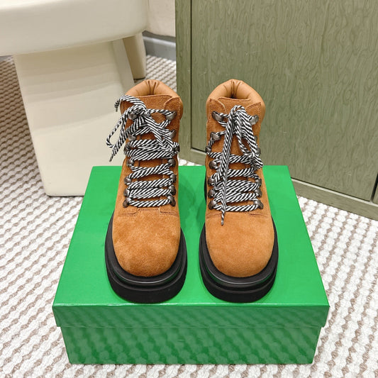 ЧЕРЕВИКИ LUG 26S BOTTEGA VENETA З КОРИЧНЕВОЇ ЗАМШІ