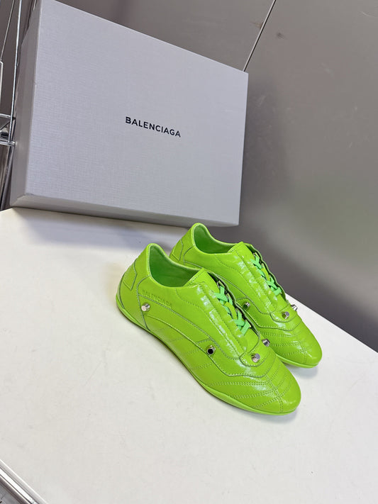 BALENCIAGA 25S SNEAKER IN GREEN CALFSKIN - 35