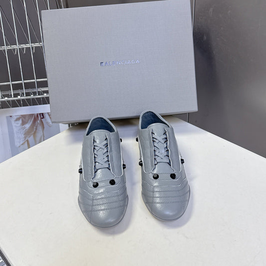 BALENCIAGA 25S SNEAKER IN GREY CALFSKIN - 35