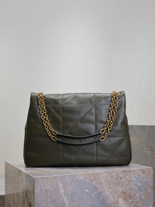YSL 25S LARGE JAMIE 43 IN LIGHT MUSK LAMBSKIN GOLD HARDWARE