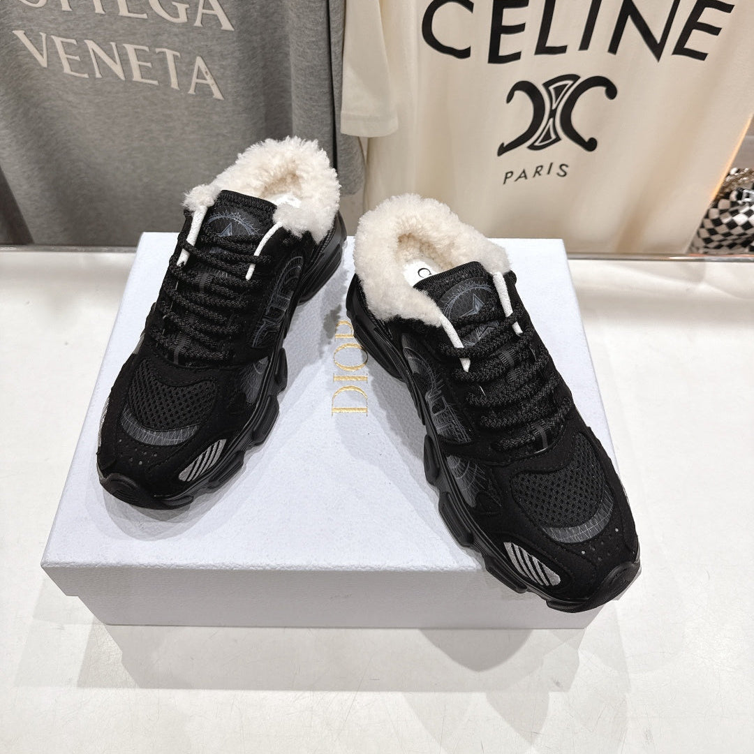 DIOR CHRONO SNEAKER 25S IN BLACK SUEDE AND MESH FABRIC STYLE 6 - 35