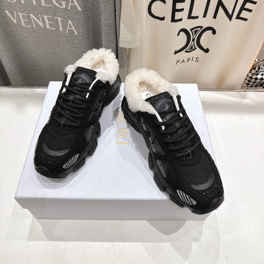 DIOR CHRONO SNEAKER 25S IN BLACK SUEDE AND MESH FABRIC STYLE 6 - 35