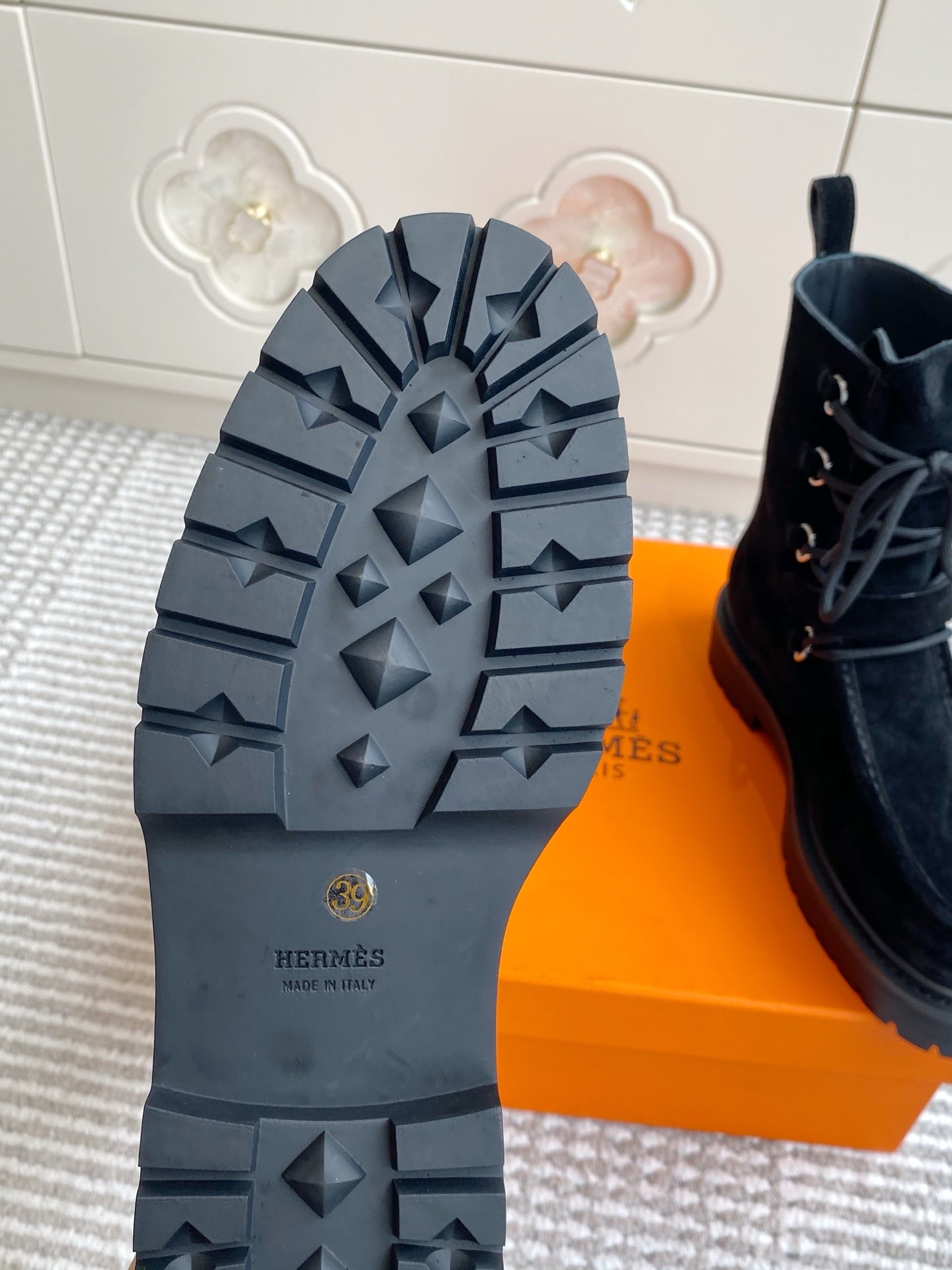 HM 25S ANKLE BOOTS IN BLACK SUEDE - 35