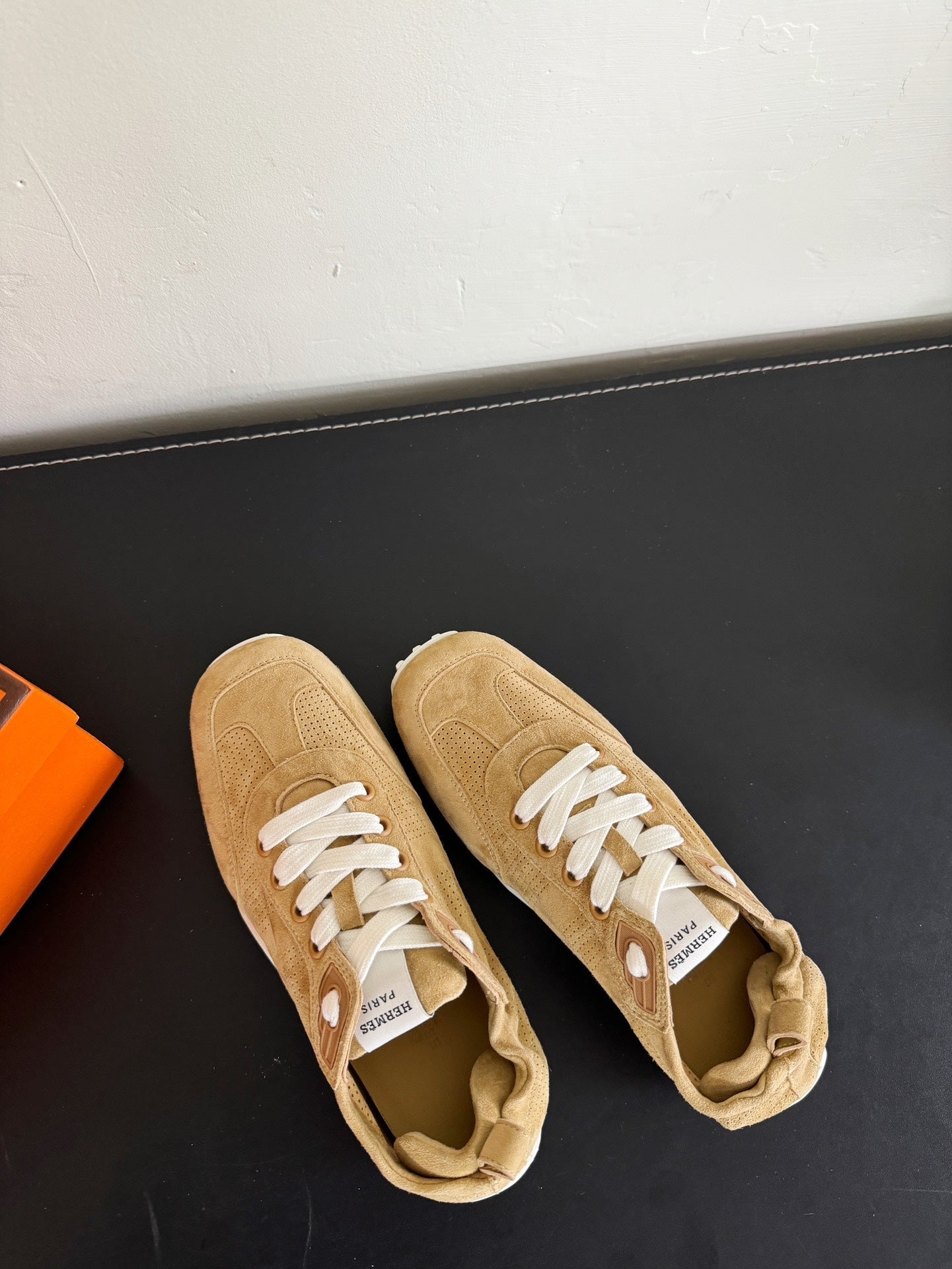 SKATEBOARD SHOES COPPER COLOR SUEDE - 35
