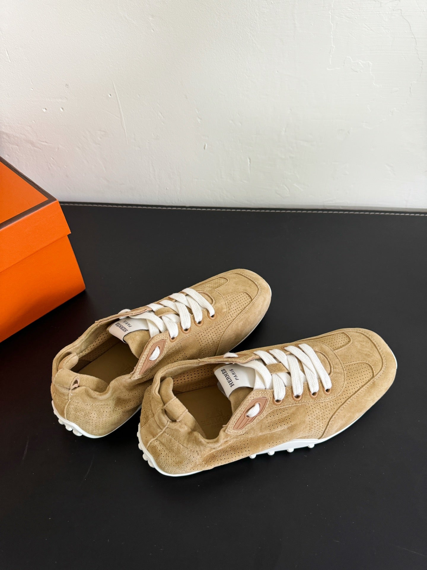 SKATEBOARD SHOES COPPER COLOR SUEDE - 35