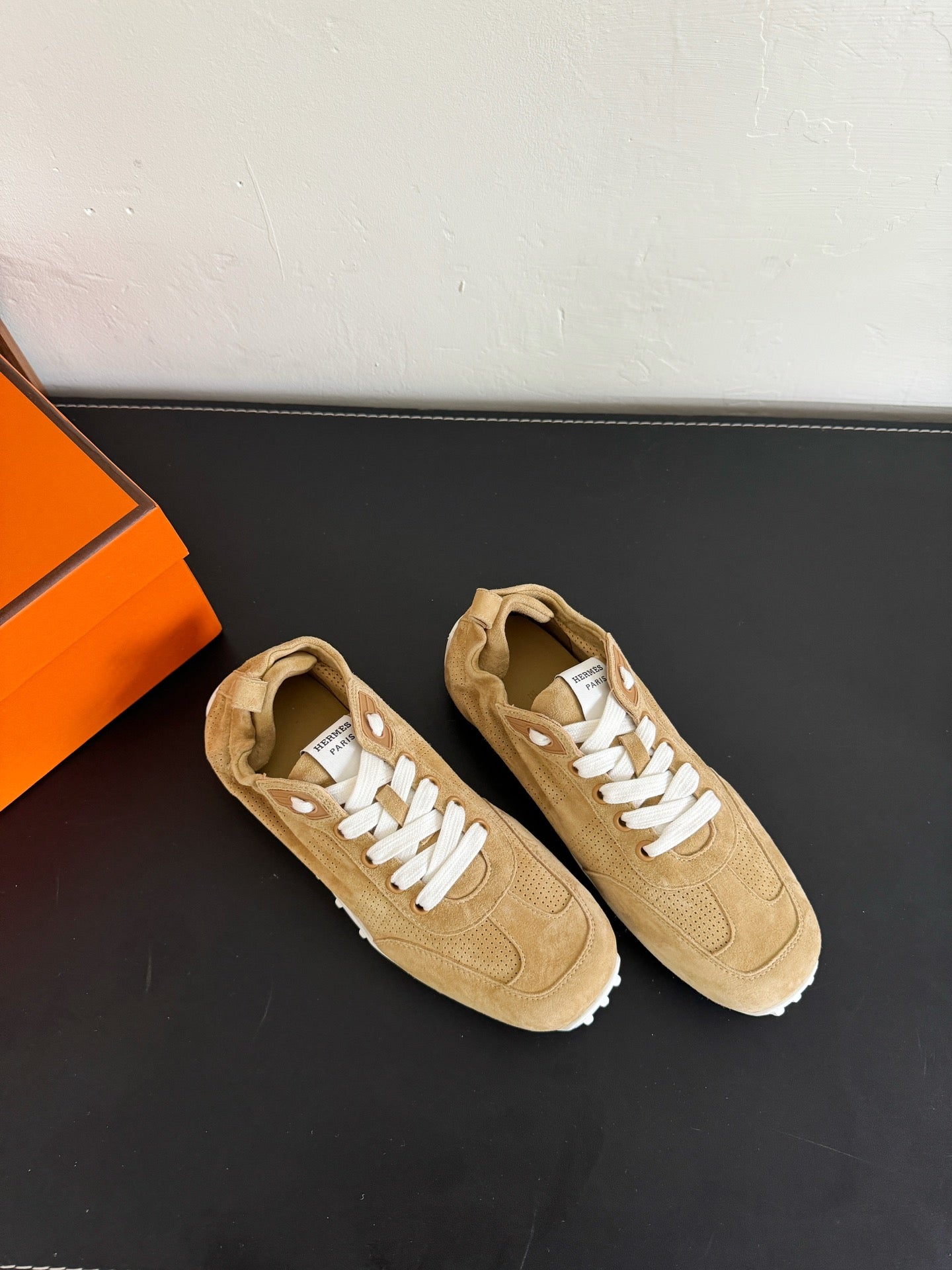 SKATEBOARD SHOES COPPER COLOR SUEDE - 35