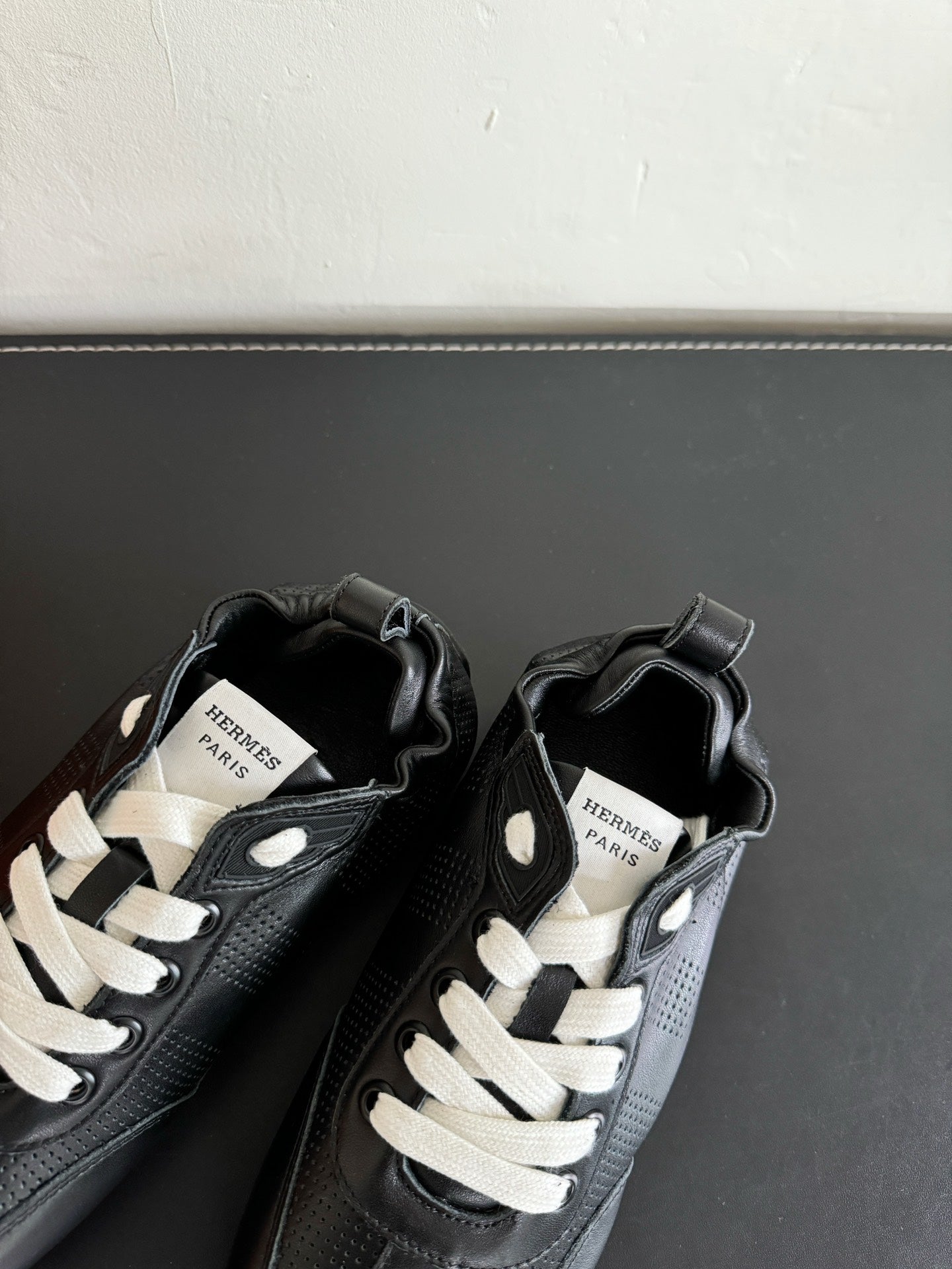 SKATEBOARD SHOES BLACK CALFSKIN - 35