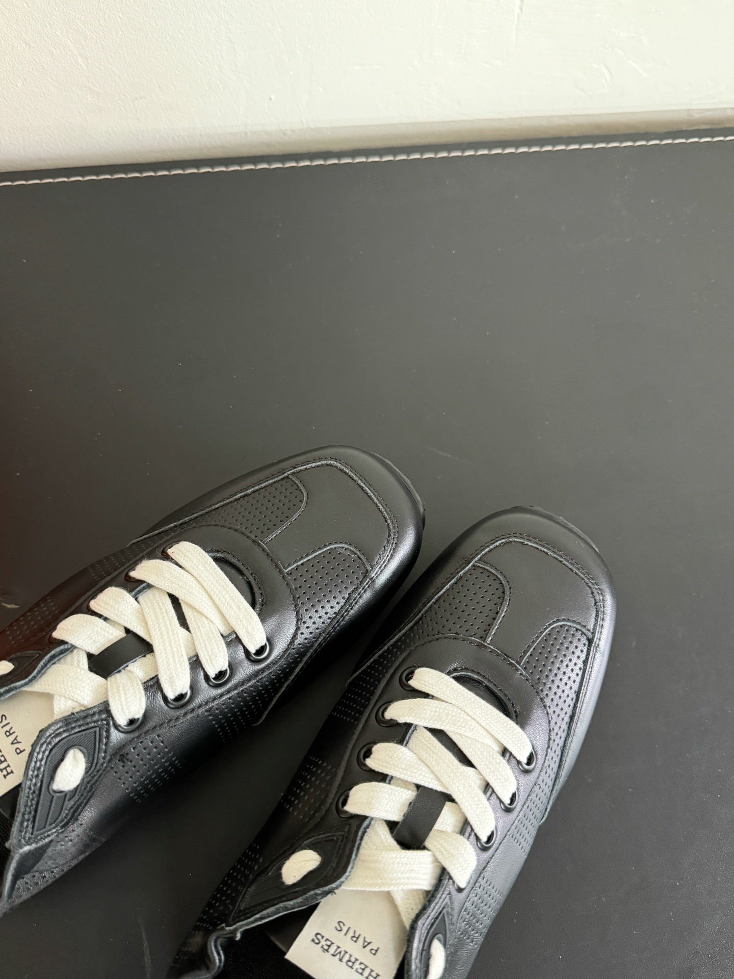 SKATEBOARD SHOES BLACK CALFSKIN - 35