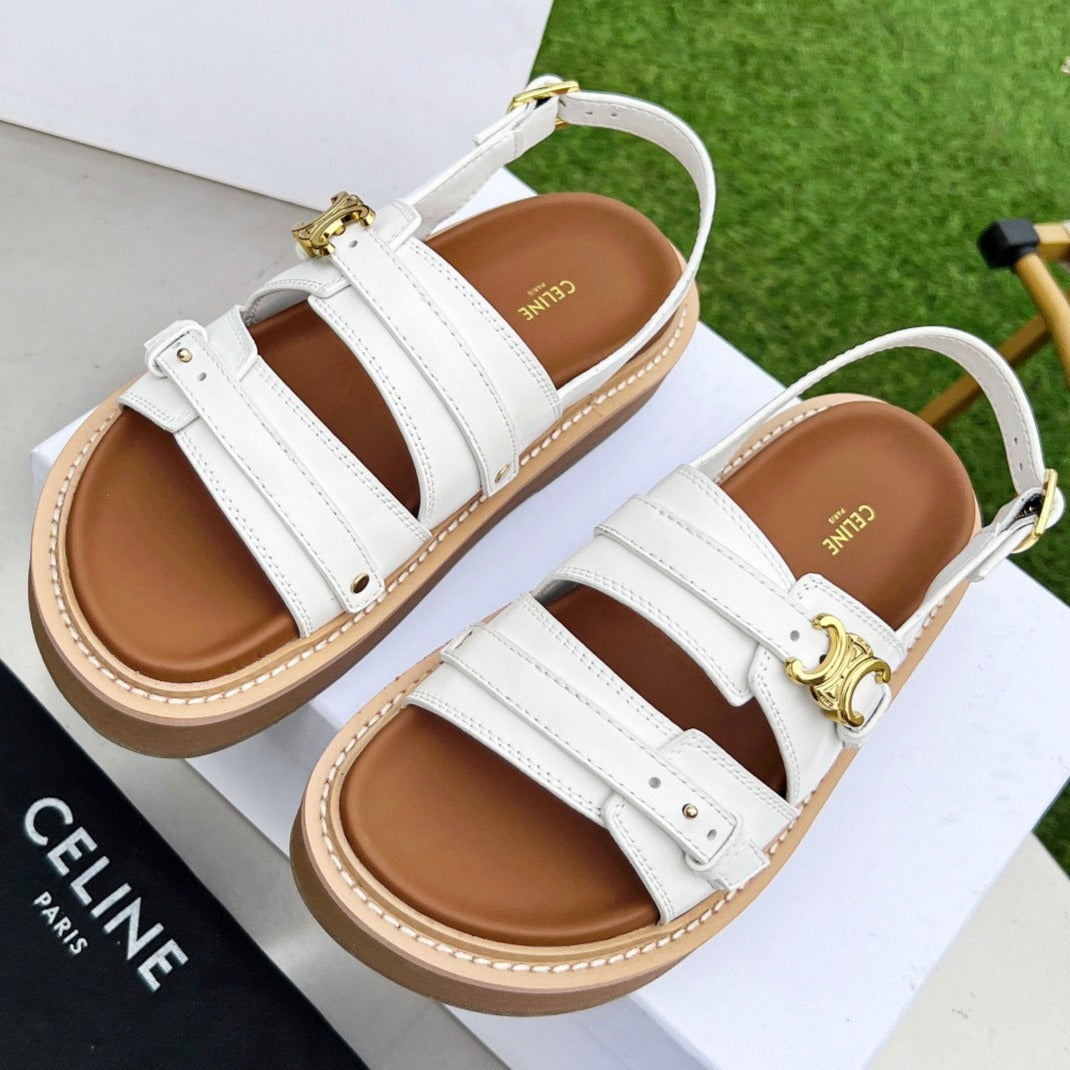 TIPPI TRIOMPHE SANDAL IN CALFSKIN WHITE - 35