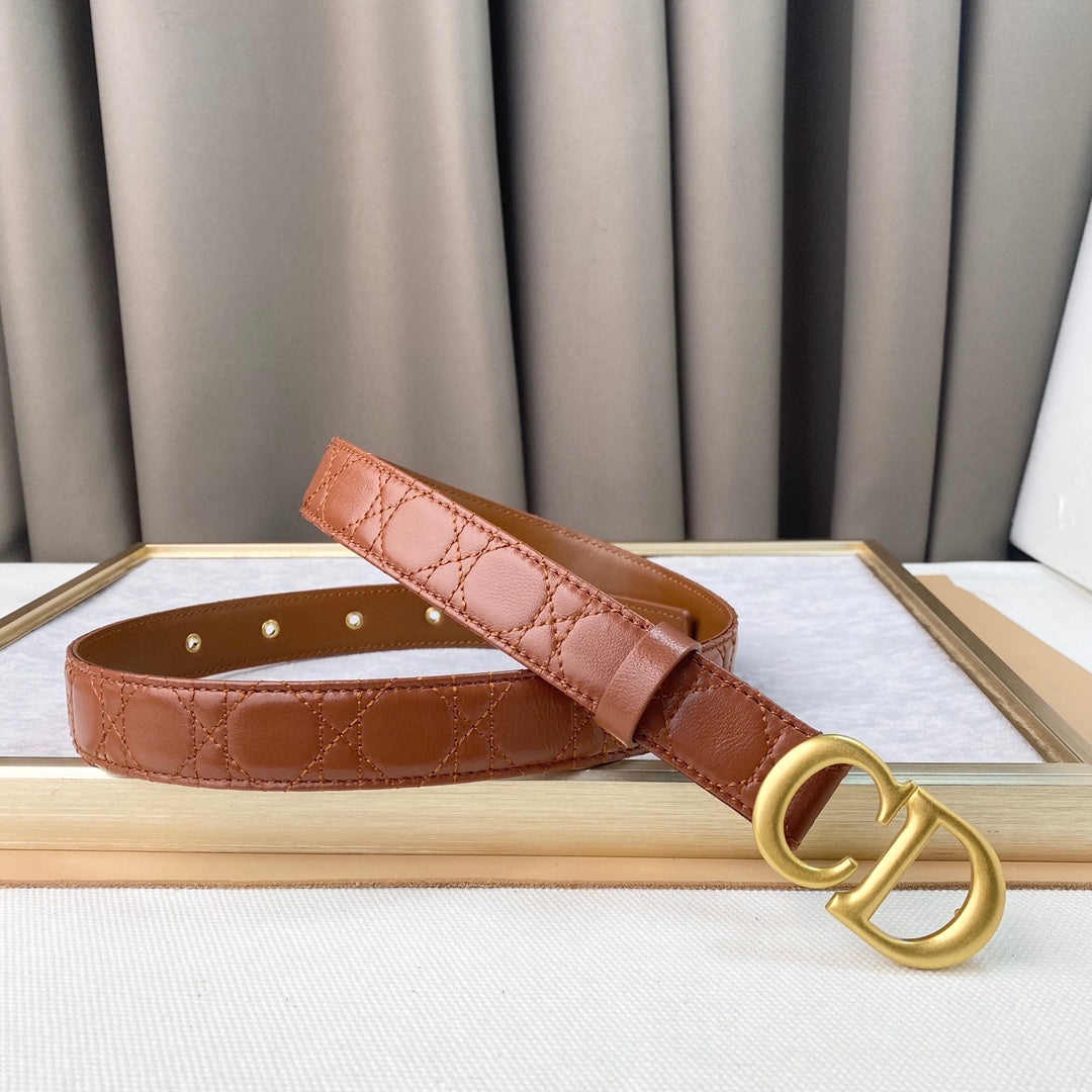 DIOR 25S BELT 30 MM IN BROWN CALFSKIN 564809 - 30