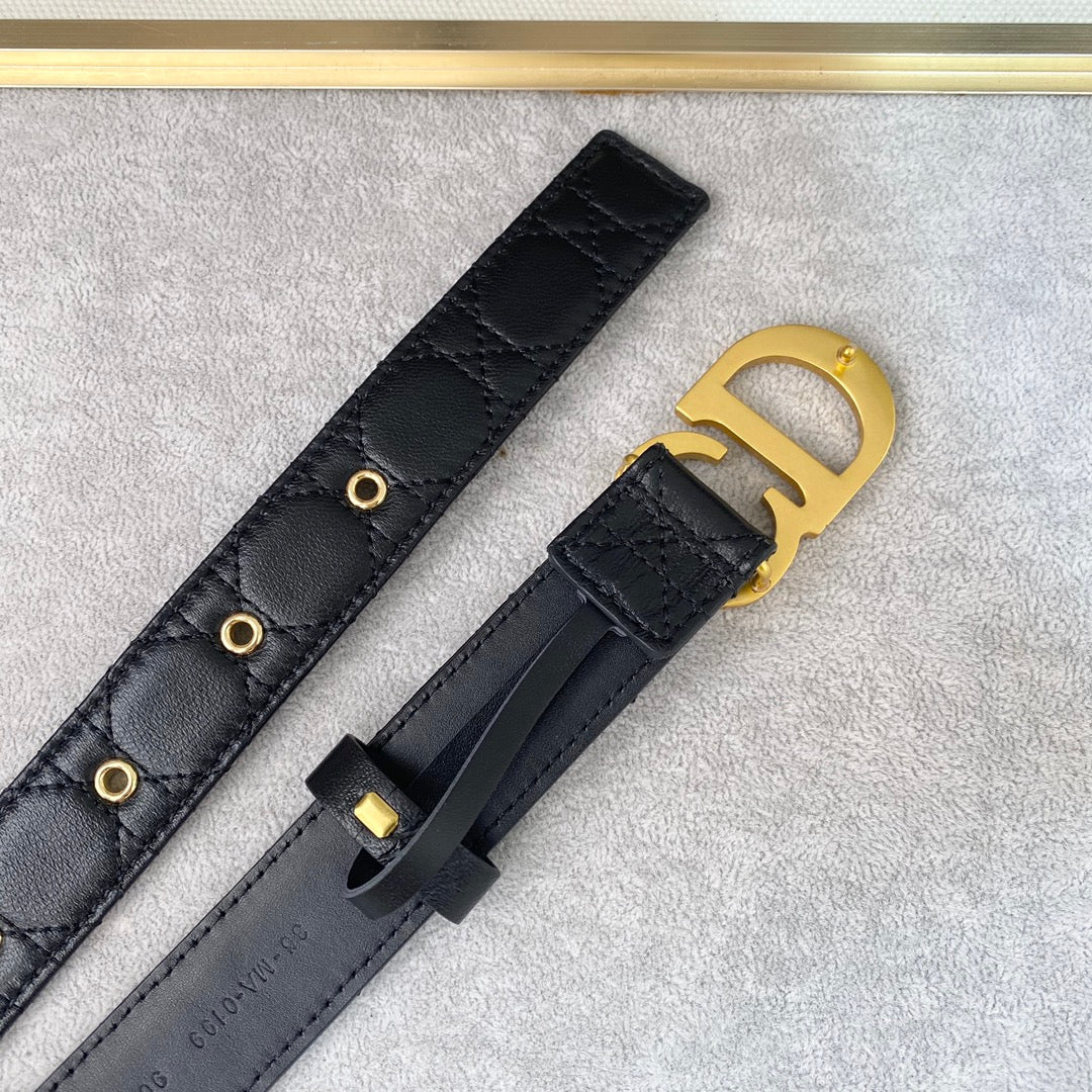 DIOR 25S BELT 30 MM IN BLACK CALFSKIN 564810 - 30