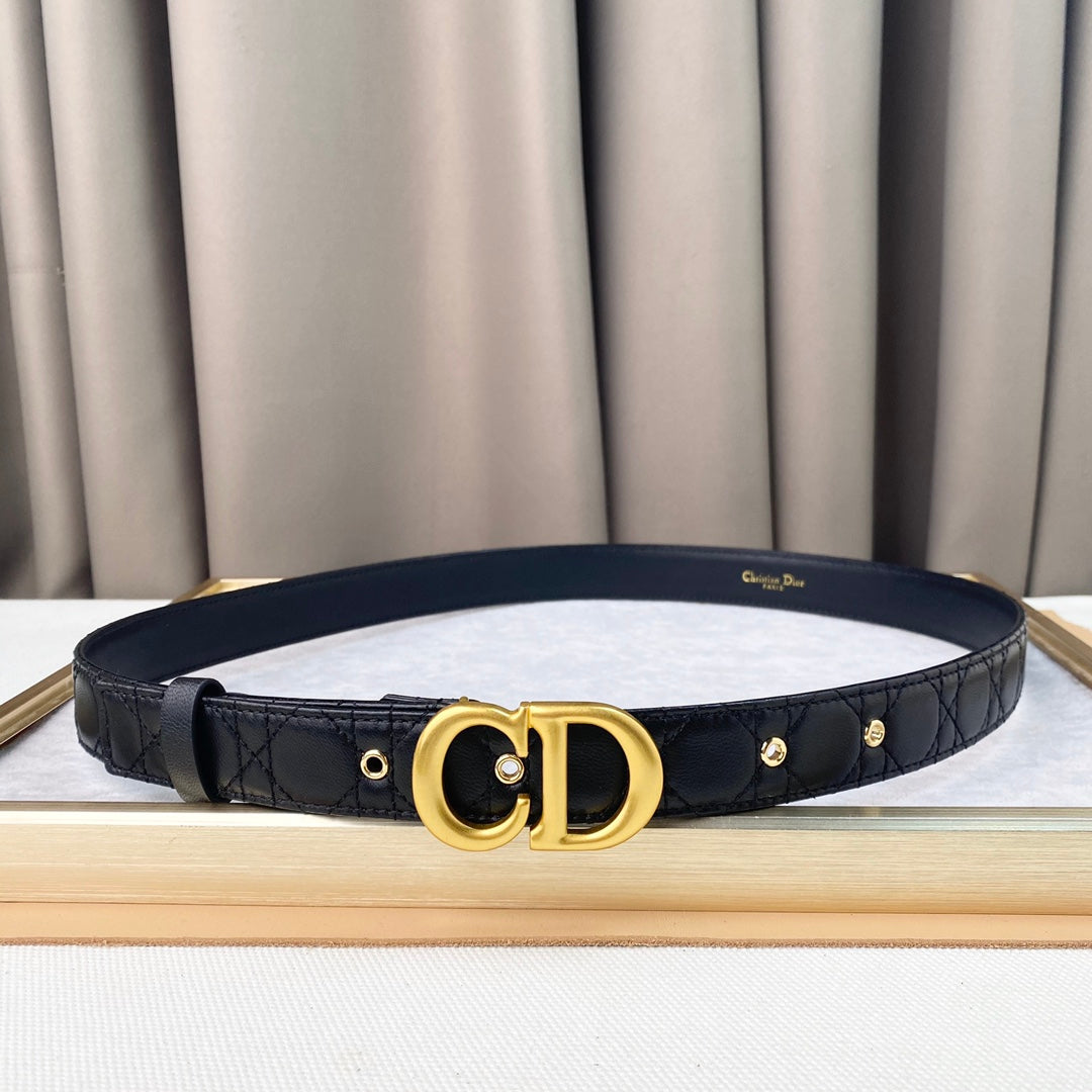 DIOR 25S BELT 30 MM IN BLACK CALFSKIN 564810 - 30