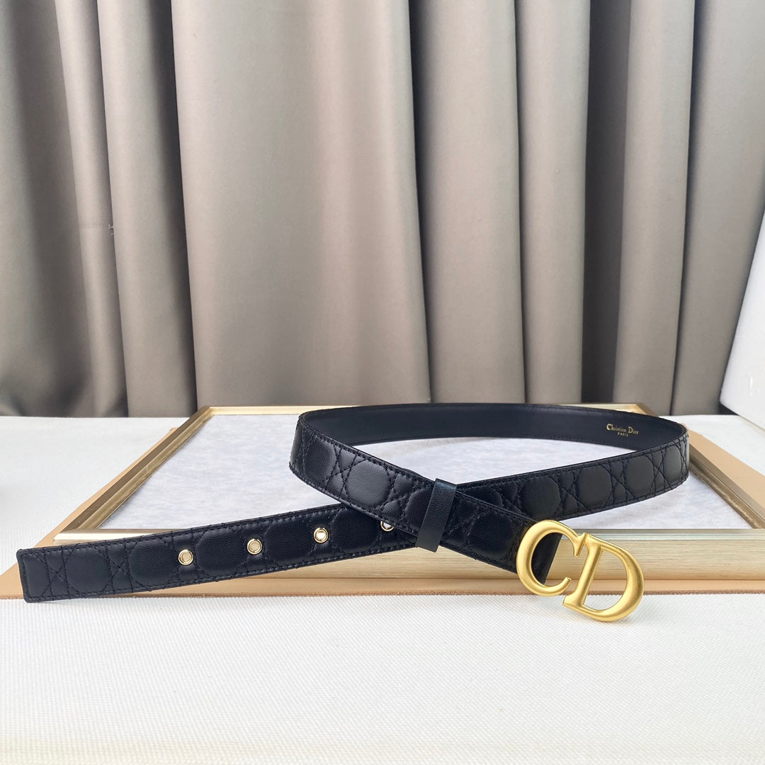 DIOR 25S BELT 30 MM IN BLACK CALFSKIN 564810 - 30