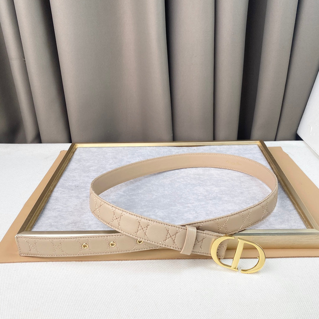DIOR 25S BELT 30 MM IN BEIGE CALFSKIN 564811 - 30