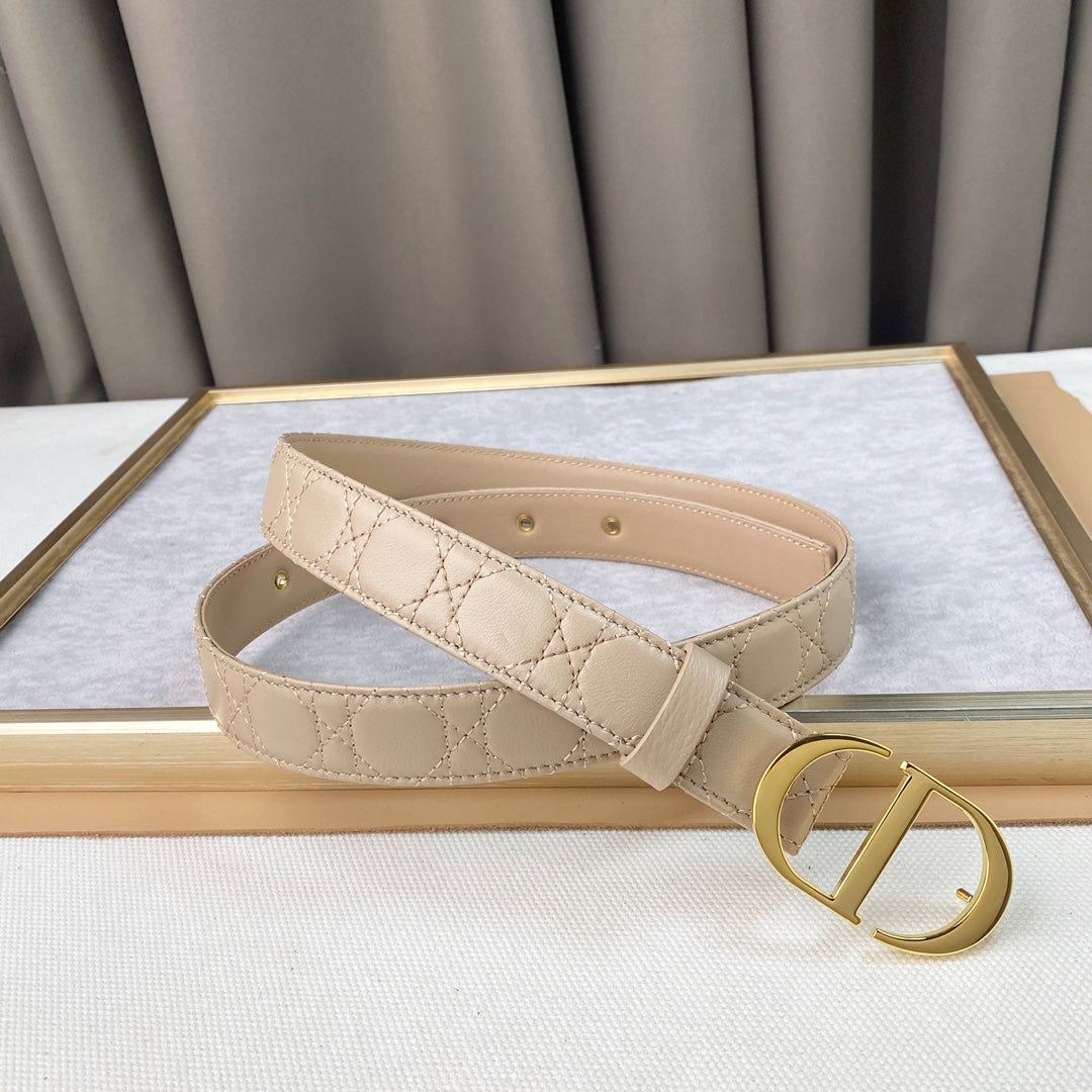 DIOR 25S BELT 30 MM IN BEIGE CALFSKIN 564811 - 30