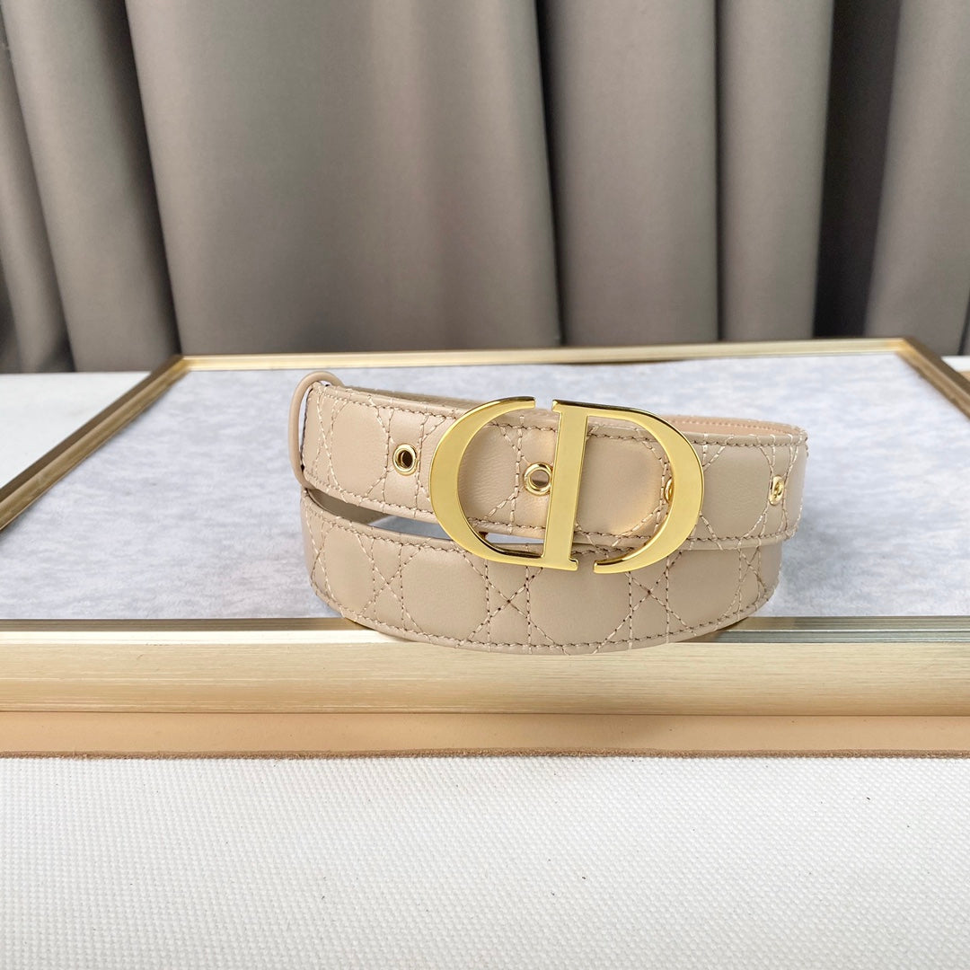 DIOR 25S BELT 30 MM IN BEIGE CALFSKIN 564811 - 30