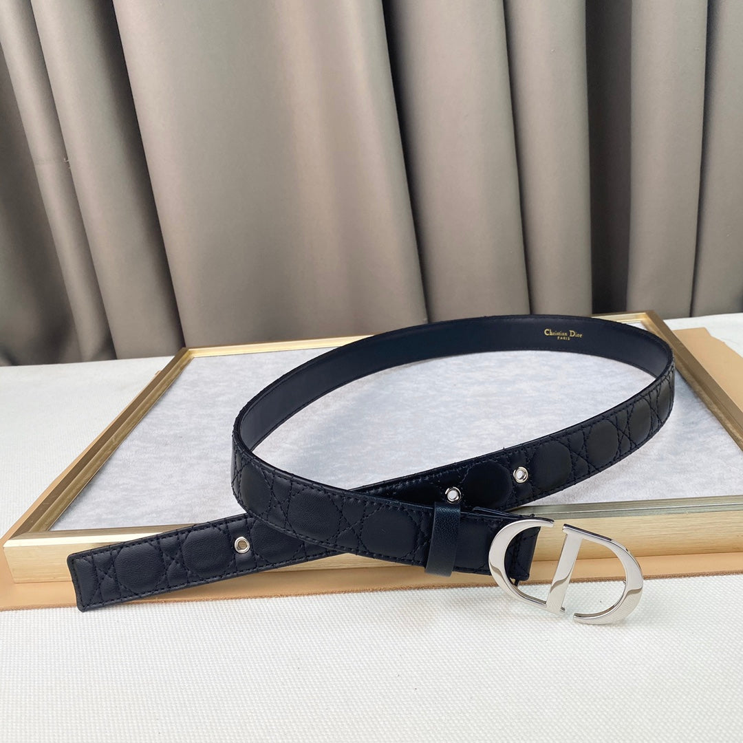 DIOR 25S BELT 30 MM IN BLACK CALFSKIN 564812 - 30