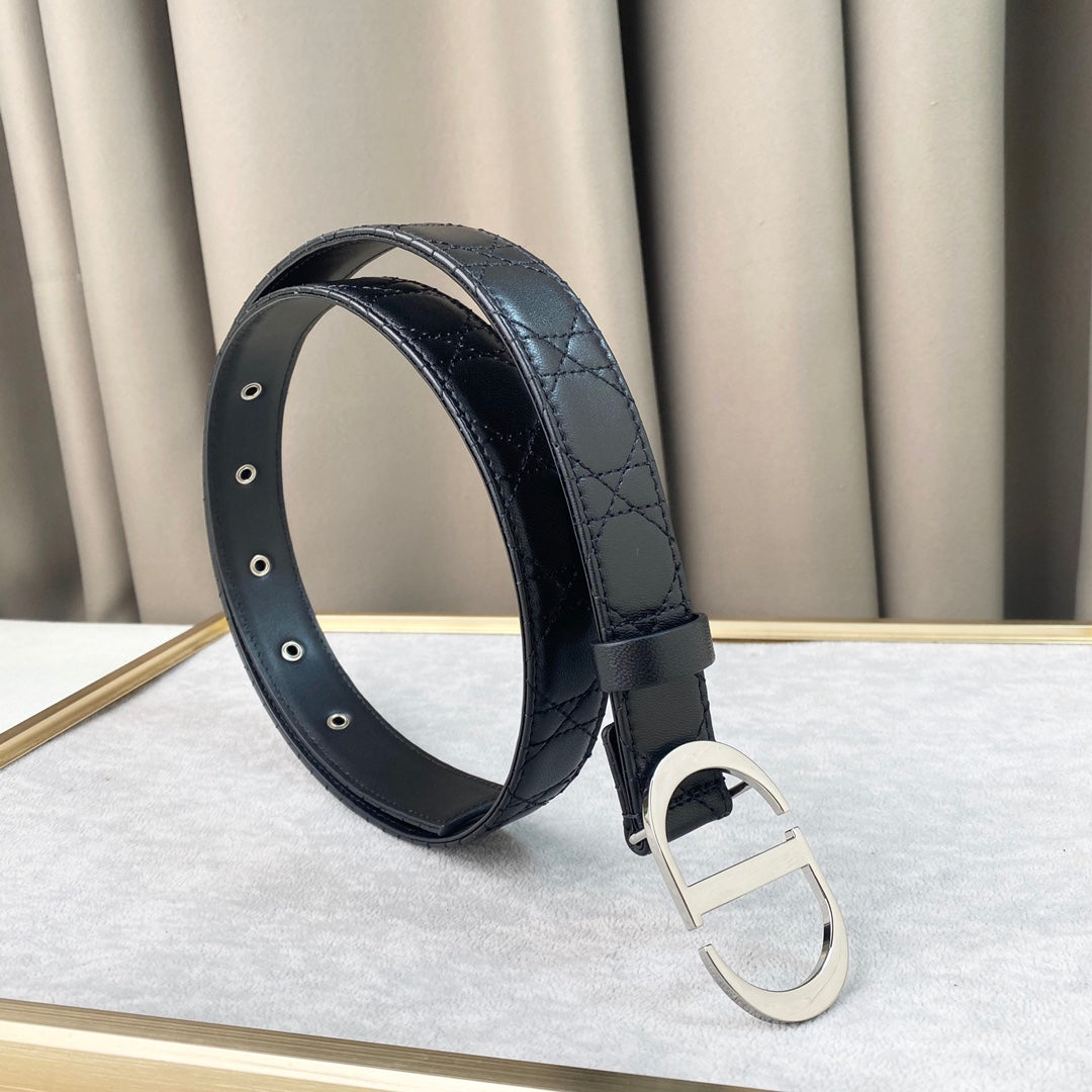 DIOR 25S BELT 30 MM IN BLACK CALFSKIN 564812 - 30