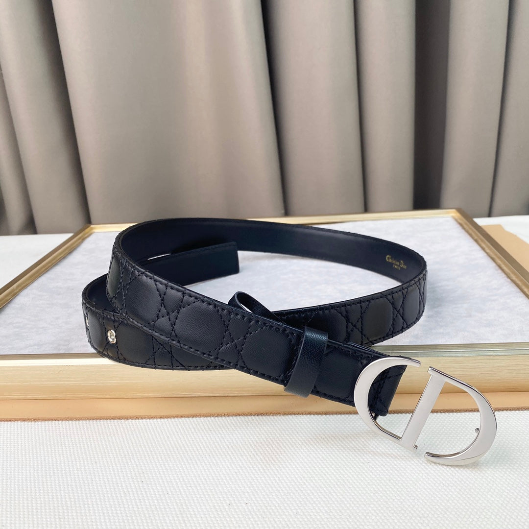 DIOR 25S BELT 30 MM IN BLACK CALFSKIN 564812 - 30