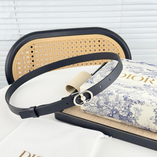 РЕМІНЬ DIOR 25S 20 ММ З ЧОРНОЇ ТЕЛЯЧОЇ ШКІРИ 564606 - 30