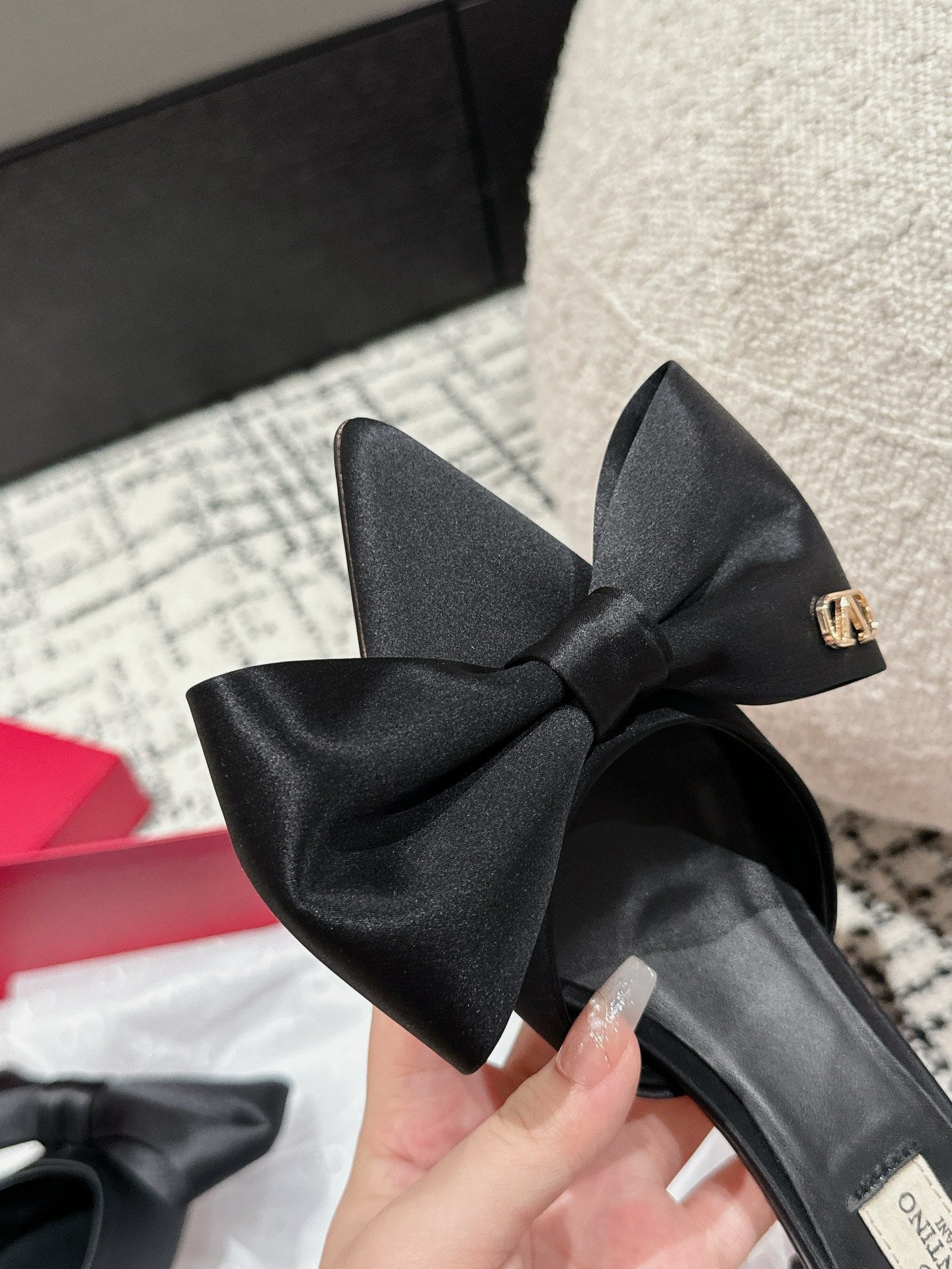 HIGH MULE IN BLACK SILK - 35