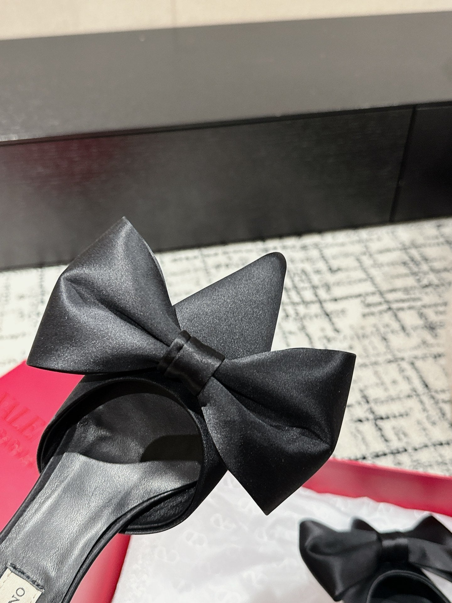 HIGH MULE IN BLACK SILK - 35