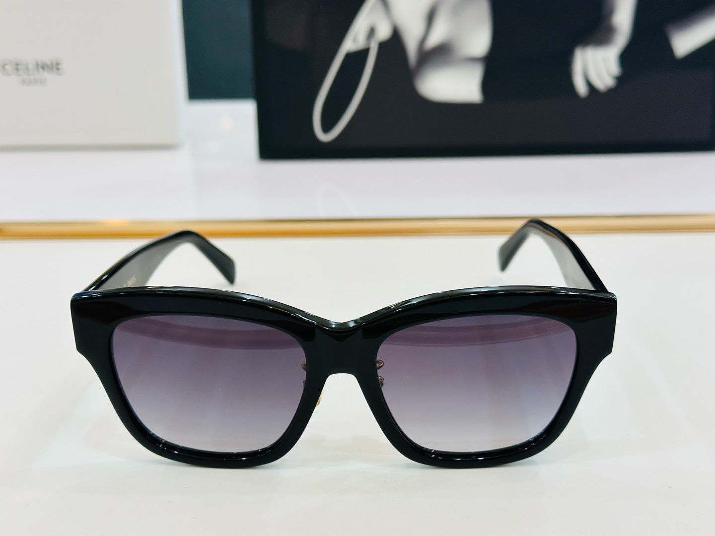 TRIOMPHE SUNGLASS CL40253F IN ACETATE - Black
