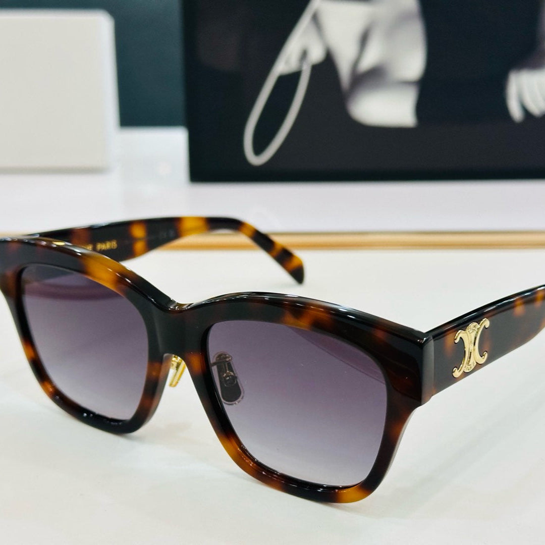 TRIOMPHE SUNGLASS CL40253F IN ACETATE - Black