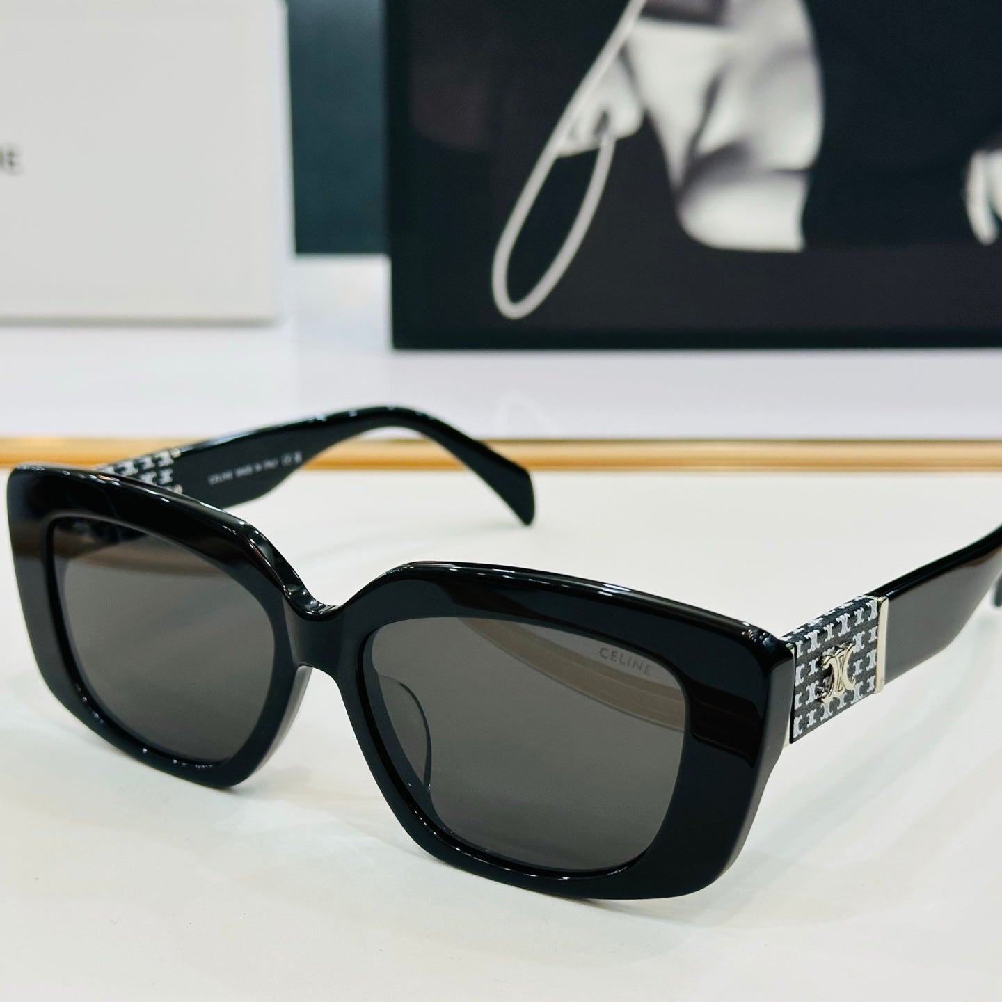 TRIOMPHE SUNGLASS CL40168U IN ACETATE - Havana