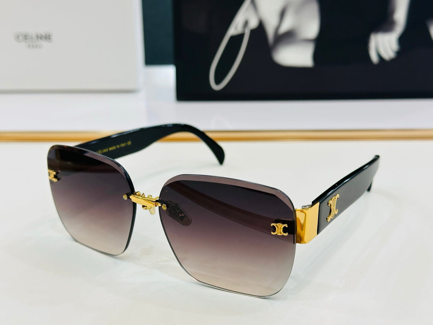 TRIOMPHE SUNGLASSES CL8031 IN ACETATE - Havana