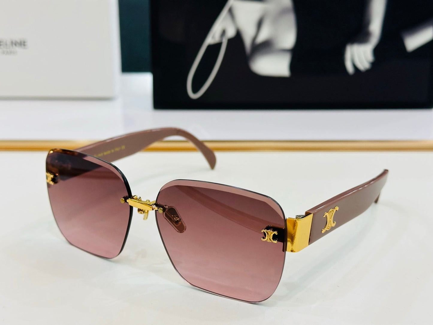 TRIOMPHE SUNGLASSES CL8031 IN ACETATE - Havana