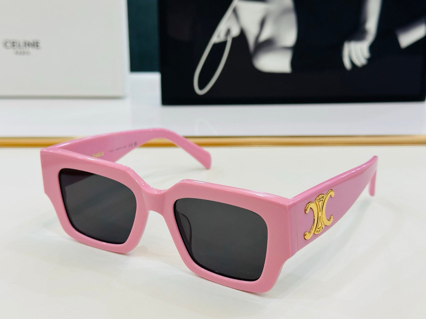 TRIOMPHE SUNGLASSES CL40499 IN ACETATE - Black/Silver