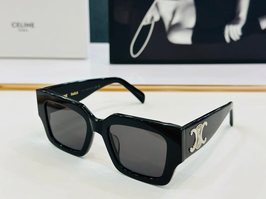 TRIOMPHE SUNGLASSES CL40499 IN ACETATE - Black/Silver