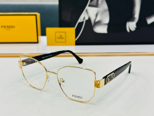 BAGUETTE SQUARE FRAME SUNGLASSES FE40051 IN METAL - Black/ silver