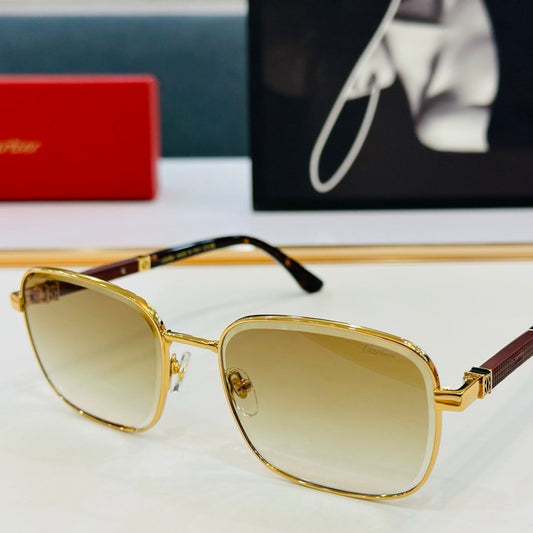 PREMIÈRE RECTANGULAR FRAME SUNGLASSES CT0491S IN METAL - Gold/ yellow