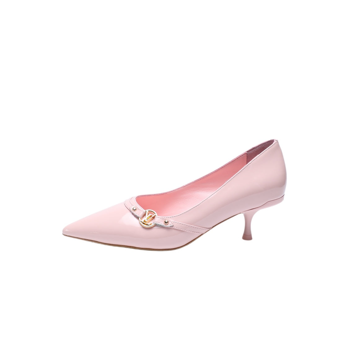 6AM HIGH HEELS 55 MM IN LIGHT PINK PATENT LAMBSKIN - 34