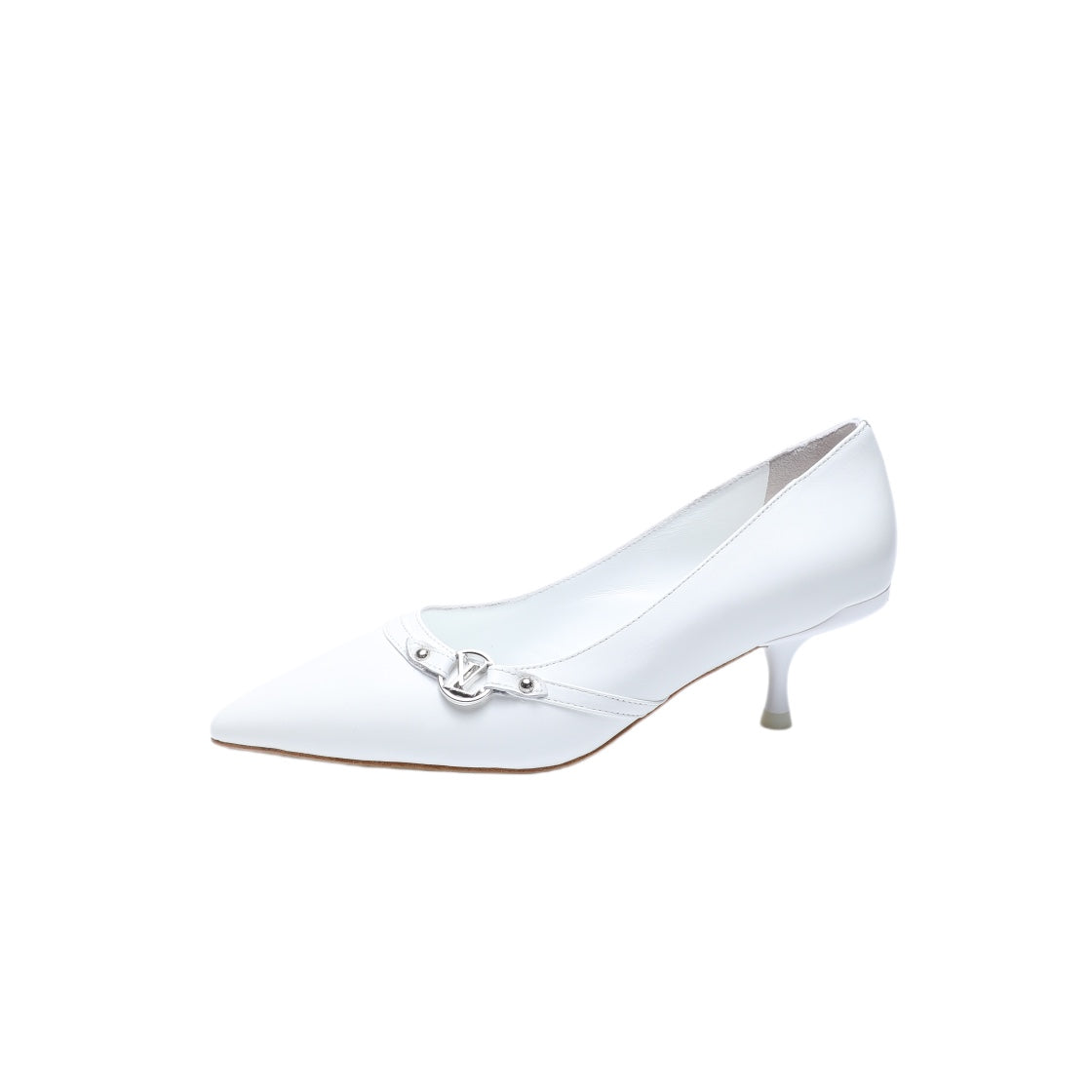 6AM HIGH HEELS 55 MM IN WHITE LAMBSKIN - 34
