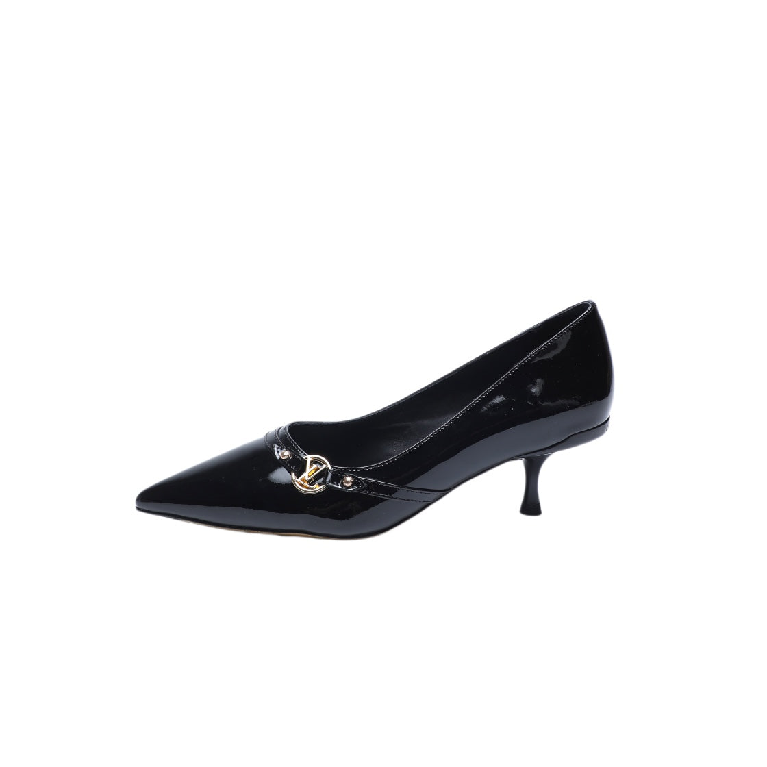 6AM HIGH HEELS 55 MM IN BLACK PATENT LAMBSKIN - 34