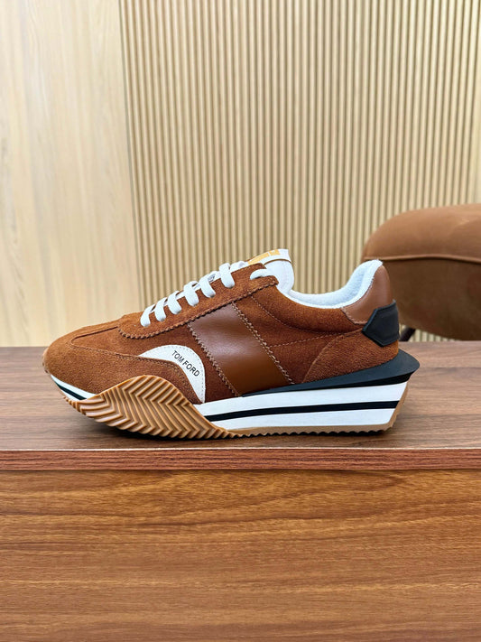 КРОСІВКИ TOM FORD З ЗАМШІ КОЛЬОРУ TAN BROWN 432168